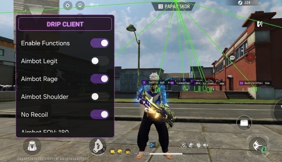 MENU DRIP CILENT NO ROOT